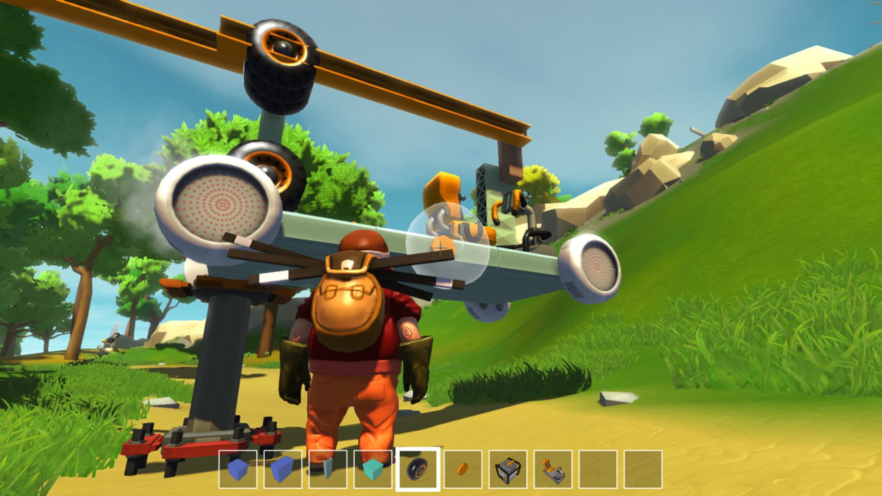 Scrap mechanic куда кидать постройки